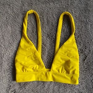 Boys + Arrows XS Yellow Bikini Top